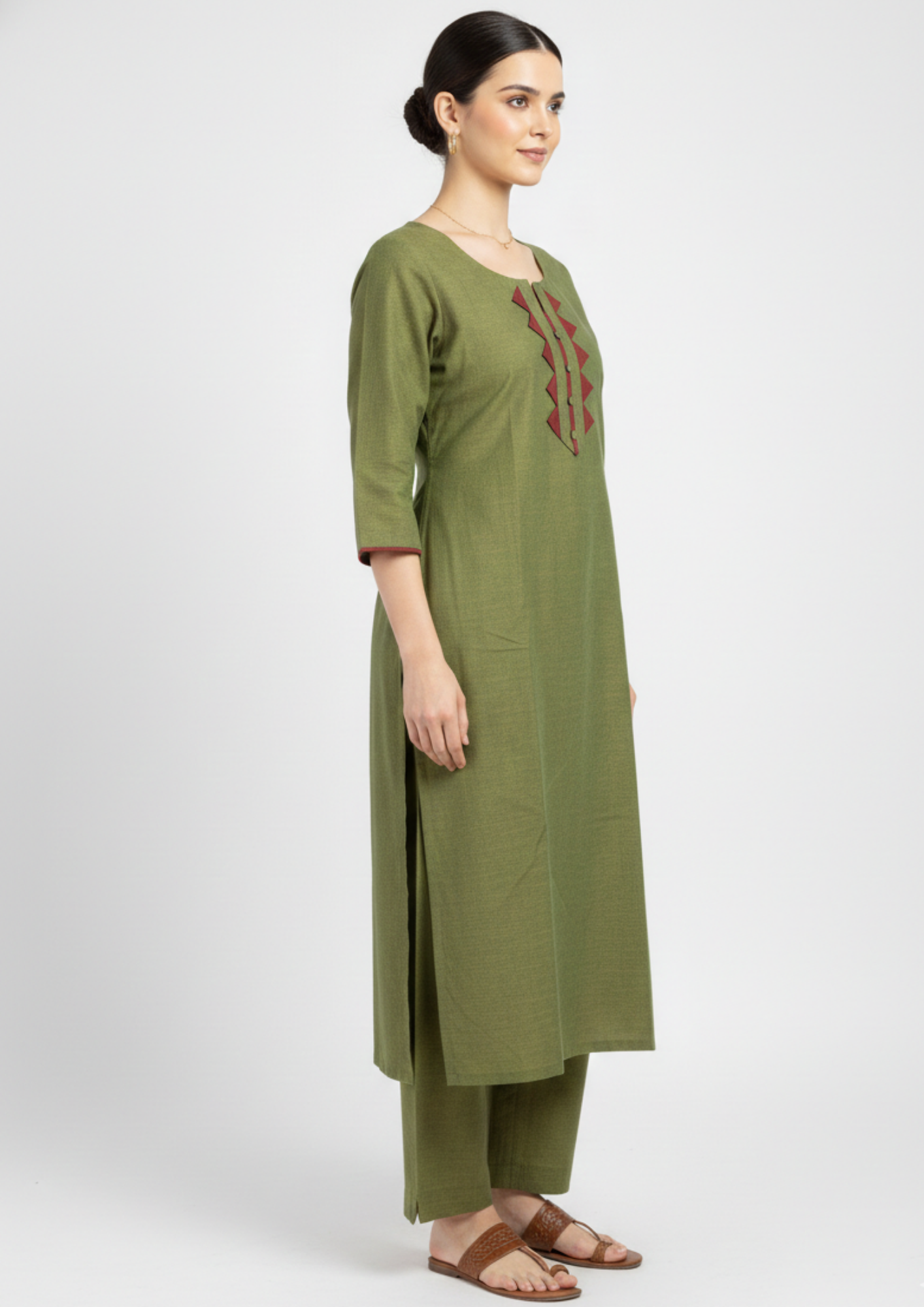 The Olive temple edge Kurti