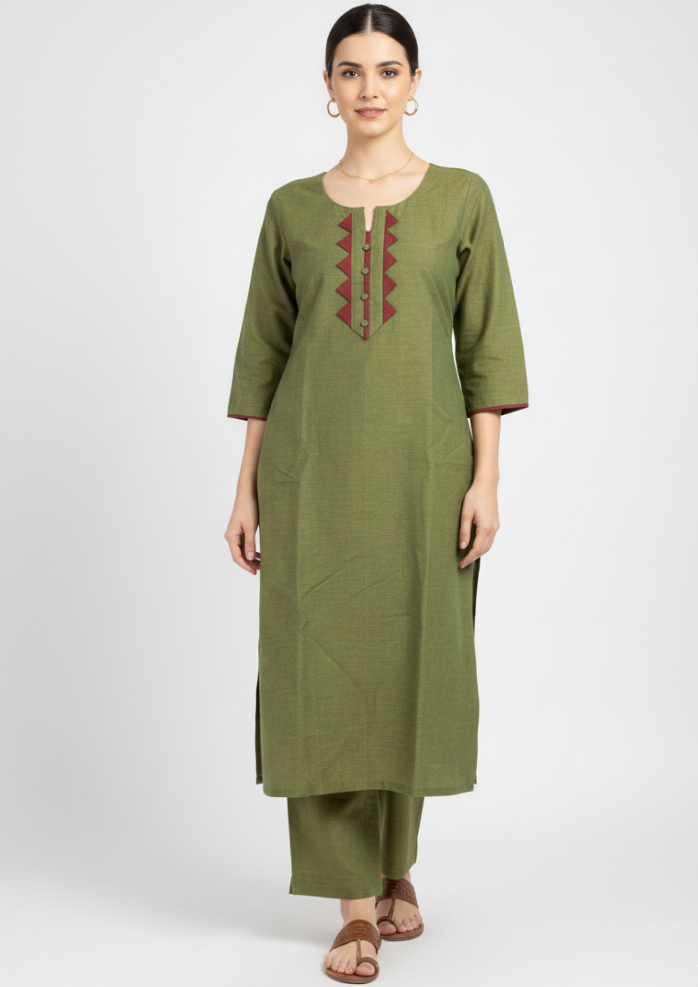 The Olive temple edge Kurti